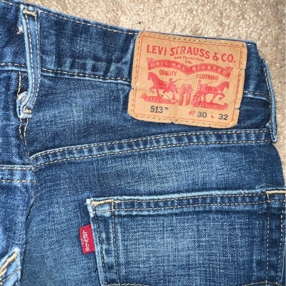 Levi’s Men’s 513 Slim Straight Jeans Size 30x32 - Picture 6 of 13